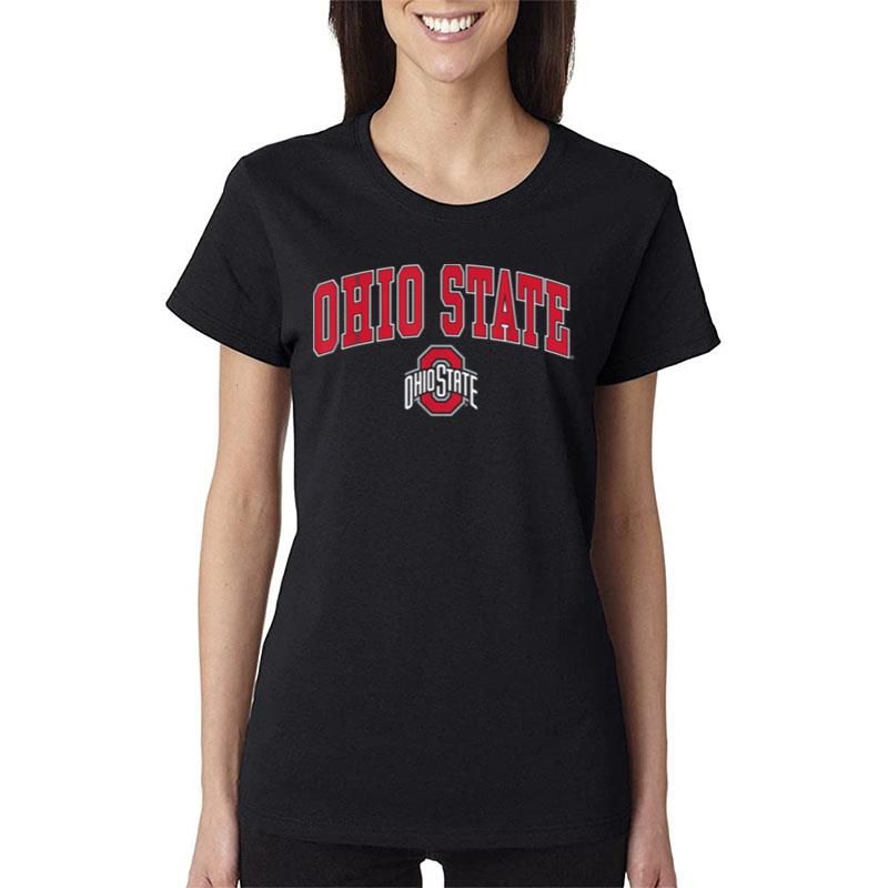 Ohio-State-Buckeyes-Arch-Over-Logo-Black-ly-Licensed-Women-Lady-T-Shirt Ohio State Buckeyes Arch Over Logo Black ly Licensed Women Lady T-Shirt
