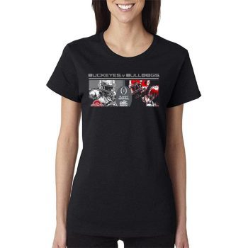 Ohio State Buckeyes Vs Georgia Bulldogs 2022 Playoff Semifinal Peach Bowl Bound 2022 Matchup Women Lady T-Shirt