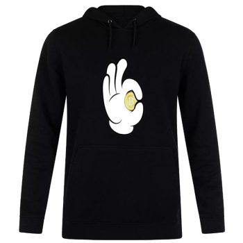 Ok Bitcoin Mickey Mouse Unisex Pullover Hoodie