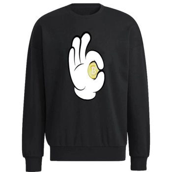 Ok Bitcoin Mickey Mouse Unisex Sweatshirt