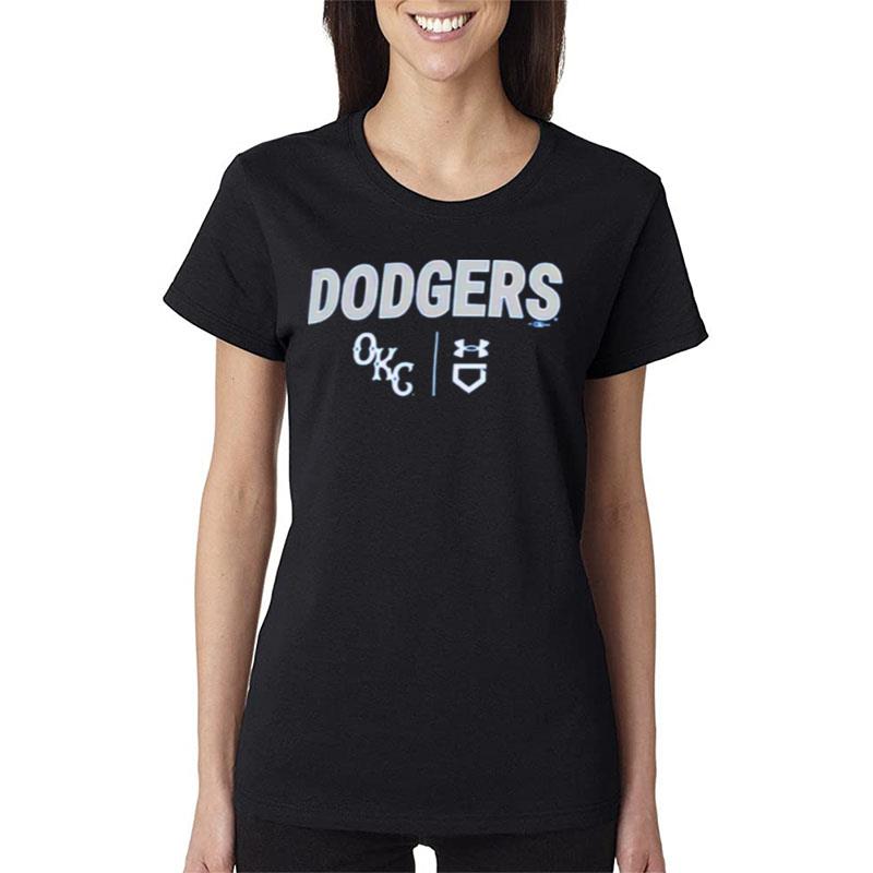 Oklahoma-City-Dodgers-Under-Armour-Tech-Women-Lady-T-Shirt Oklahoma City Dodgers Under Armour Tech Women Lady T-Shirt