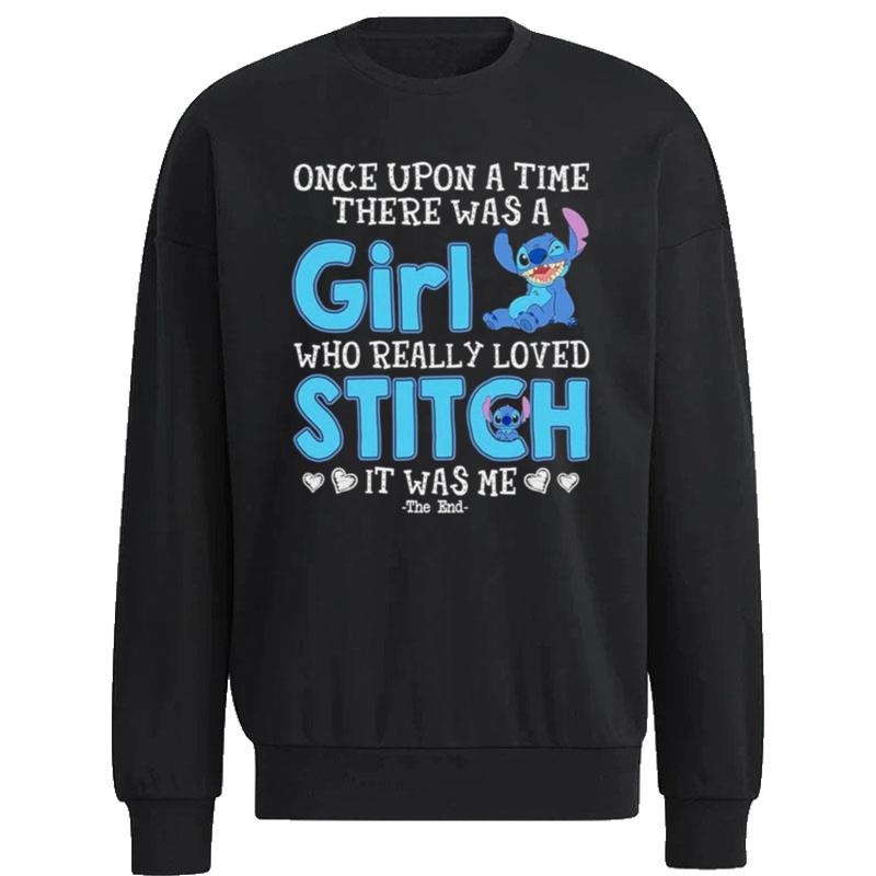 Once-Upon-The-Time-There-Was-A-Girl-Who-Really-Love-Stitch-Disney-2022-Unisex-Sweatshirt Once Upon The Time There Was A Girl Who Really Love Stitch Disney 2022 Unisex Sweatshirt