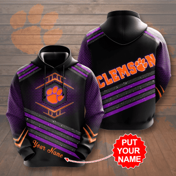 Personalized Clemson Tigers Softball Team Unisex 3D Pullover Hoodie - Black IHT1506