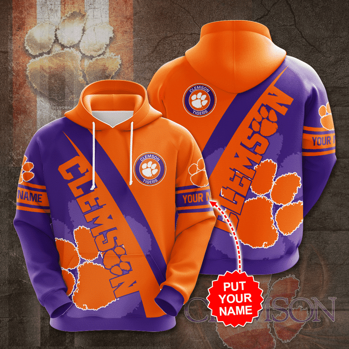 Personalized-Clemson-Tigers-Softball-Team-Unisex-3D-Pullover-Hoodie-IHT1472 Personalized Clemson Tigers Softball Team Unisex 3D Pullover Hoodie IHT1472