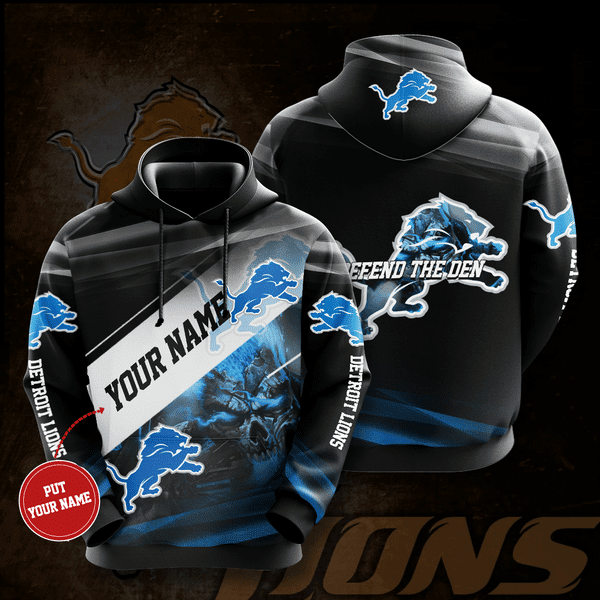 Personalized-Detroit-Lions-Football-Team-Defend-The-Den-Unisex-3D-Pullover-Hoodie-Black-IHT1540 Personalized Detroit Lions Football Team Defend The Den Unisex 3D Pullover Hoodie - Black IHT1540