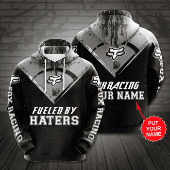 Personalized Fox Racing Fueled By Haters 3D Unisex Pullover Hoodie - Black IHT2673