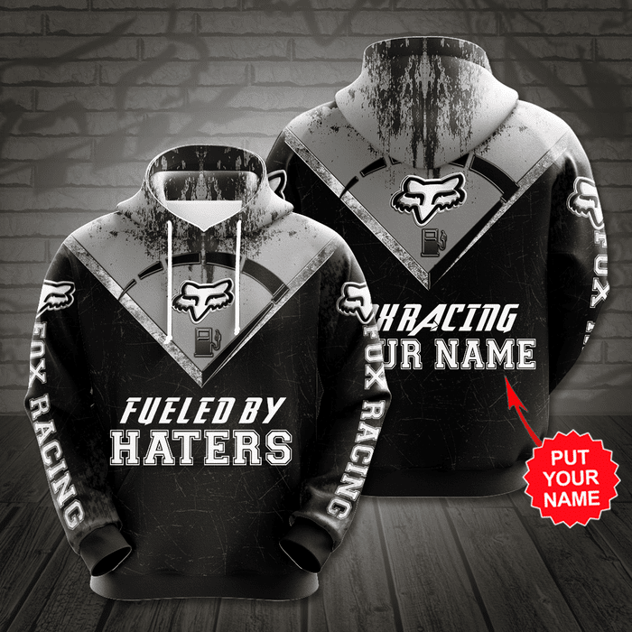 Personalized-Fox-Racing-Fueled-By-Haters-3D-Unisex-Pullover-Hoodie-Black-IHT2673 Personalized Fox Racing Fueled By Haters 3D Unisex Pullover Hoodie - Black IHT2673