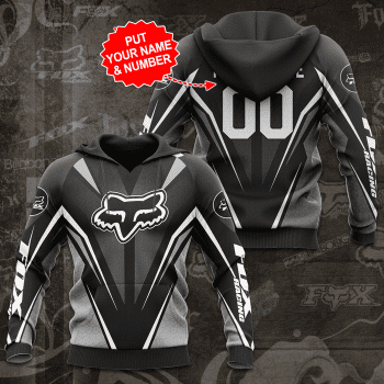 Personalized Fox Racing Sport Unisex 3D Pullover Hoodie - Black IHT1563
