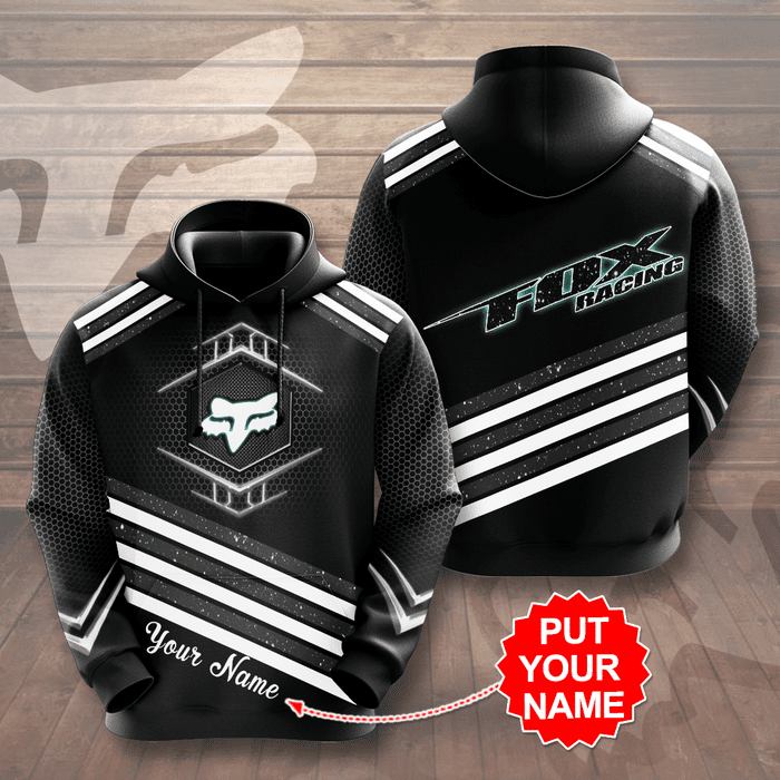 Personalized-Fox-Racing-Sports-Unisex-3D-Pullover-Hoodie-Black-IHT1557 Personalized Fox Racing Sports Unisex 3D Pullover Hoodie - Black IHT1557