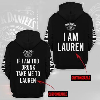 Personalized JD 3D Couple Pullover Hoodie - Black IHT2172