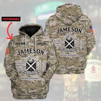 Personalized Jameson Irish Whiskey Unisex 3D Pullover Hoodie IHT2144