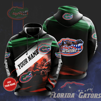 Personalzied Florida Gators Football Team Ghost Rider Unisex 3D Pullover Hoodie - Black IHT1430