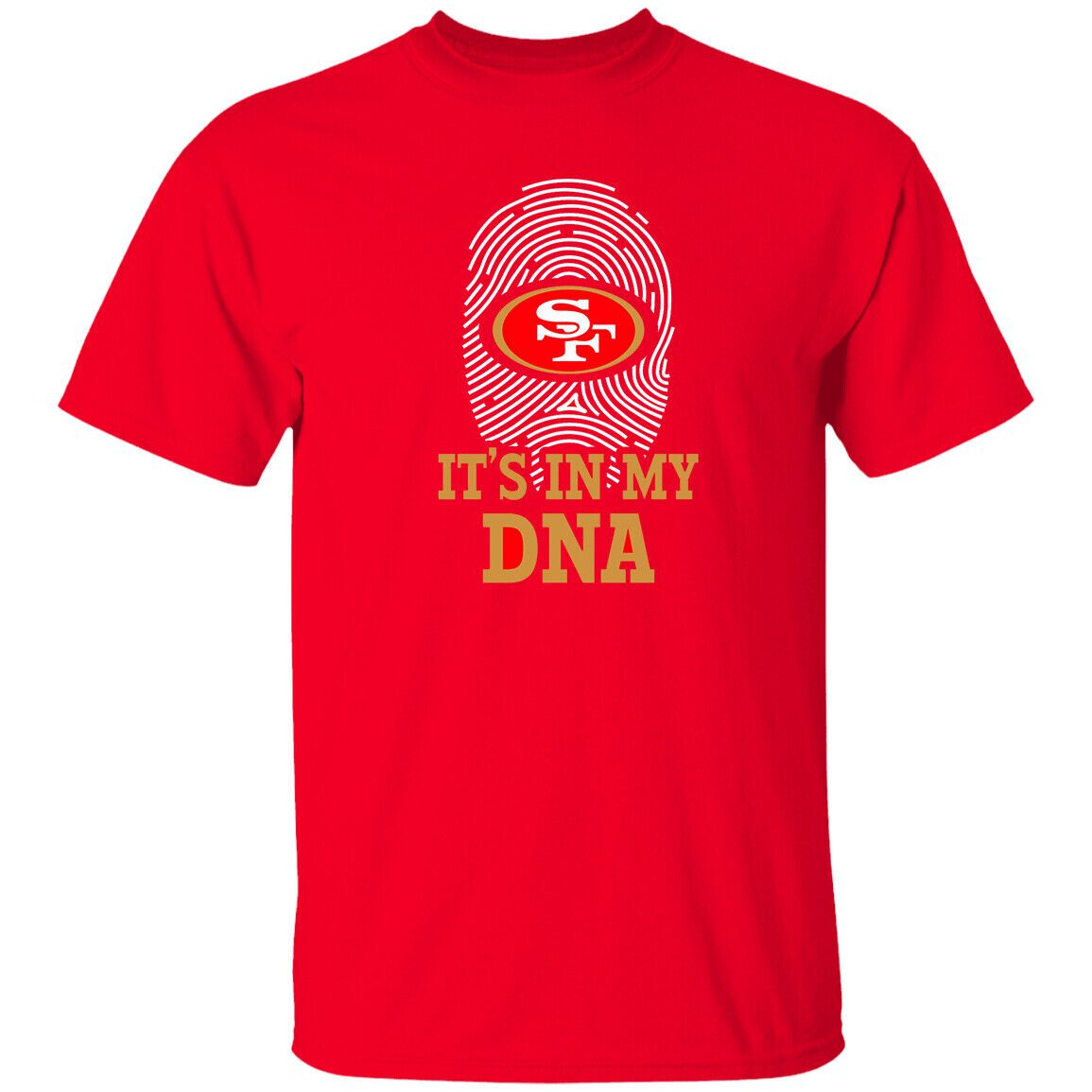 San-Francisco-49ers-Its-In-My-Dna-Unisex-T-Shirt-Football-Finger-Print-Trey-Lance-Kittle San Francisco 49ers It's In My Dna Unisex T-Shirt Football Finger Print Trey Lance Kittle