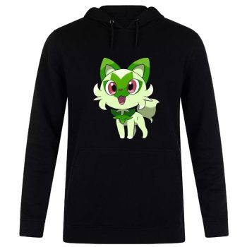 Sprigatito Pokemon Kitten Unisex Pullover Hoodie