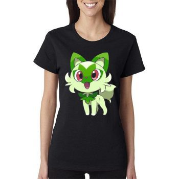 Sprigatito Pokemon Kitten Women Lady T-Shirt