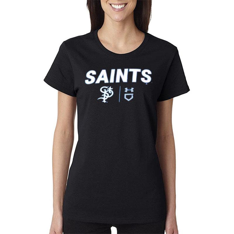 St-Paul-Saints-Under-Armour-Tech-Women-Lady-T-Shirt St Paul Saints Under Armour Tech Women Lady T-Shirt
