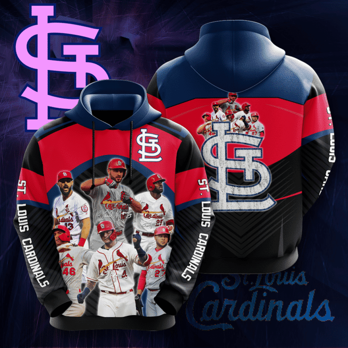 St.-Louis-Cardinals-Legends-3D-Unisex-Pullover-Hoodie-Black-Red-IHT1808 St. Louis Cardinals Legends 3D Unisex Pullover Hoodie - Black Red IHT1808