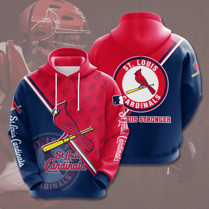 St.-Louis-Cardinals-Luis-Stronger-3D-Unisex-Pullover-Hoodie-Red-Navy-IHT1787 St. Louis Cardinals Luis Stronger 3D Unisex Pullover Hoodie - Red Navy IHT1787
