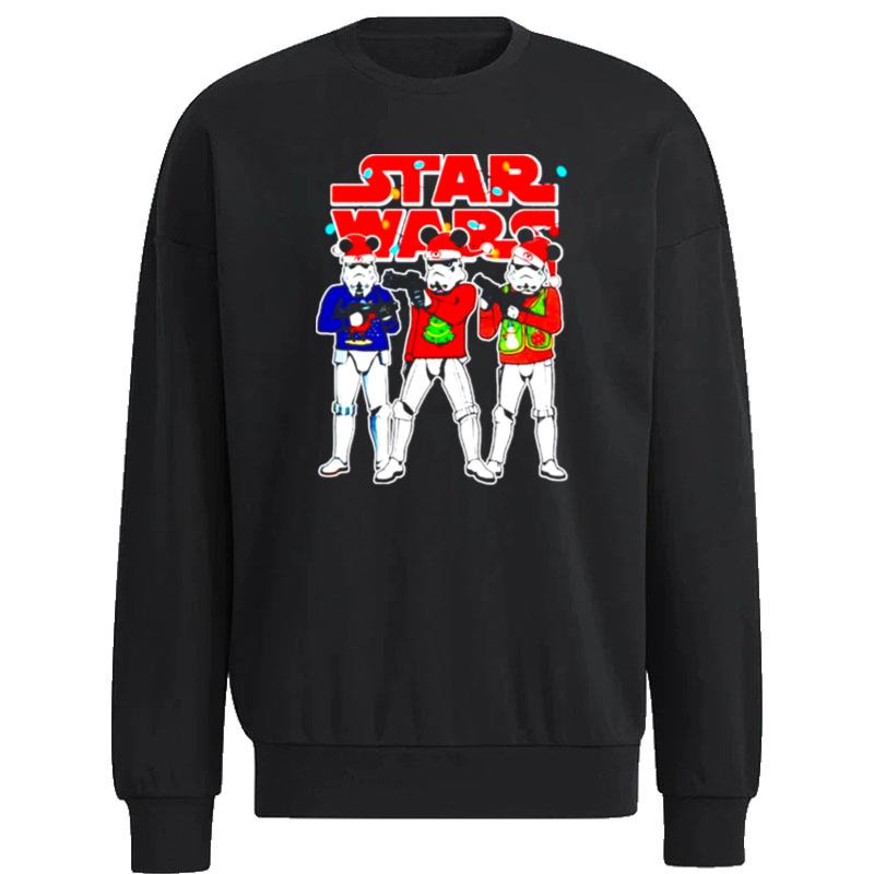 Star-Wars-Stormtrooper-Pijama-Mickey-Ears-Christmas-Unisex-Sweatshirt Star Wars Stormtrooper Pijama Mickey Ears Christmas Unisex Sweatshirt