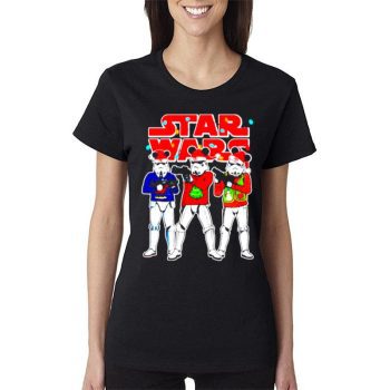 Star Wars Stormtrooper Pijama Mickey Ears Christmas Women Lady T-Shirt