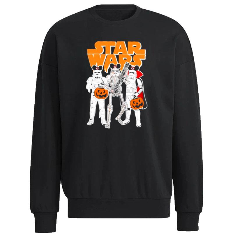 Star-Wars-Stormtrooper-Skeleton-Costume-Mickey-Ears-Halloween-Unisex-Unisex-Sweatshirt Star Wars Stormtrooper Skeleton Costume Mickey Ears Halloween Unisex Unisex Sweatshirt