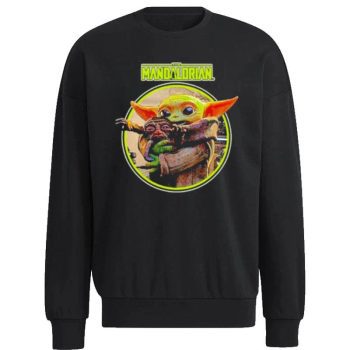 Star Wars The Mandalorian Grogu Hugging An Anzellan Unisex Sweatshirt