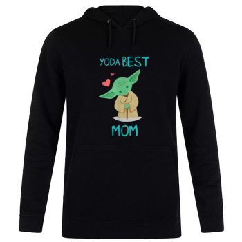 Star Wars Yoda Best Mom Hearts Mother’S Day Unisex Pullover Hoodie