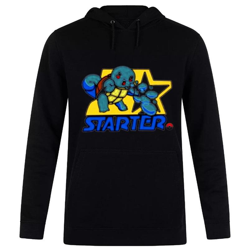 Starter-Squirtle-Pokemon-Unisex-Pullover-Hoodie Starter Squirtle Pokemon Unisex Pullover Hoodie