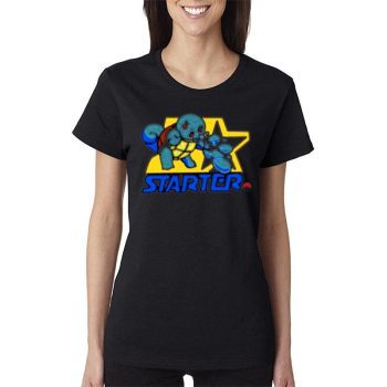 Starter Squirtle Pokemon Women Lady T-Shirt