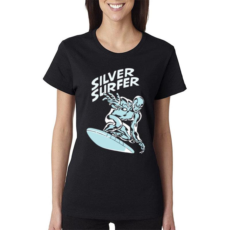 Super-Hero-Silver-Surfer-Nc8-Marvel-Women-Lady-T-Shirt Super Hero Silver Surfer Nc8 Marvel Women Lady T-Shirt
