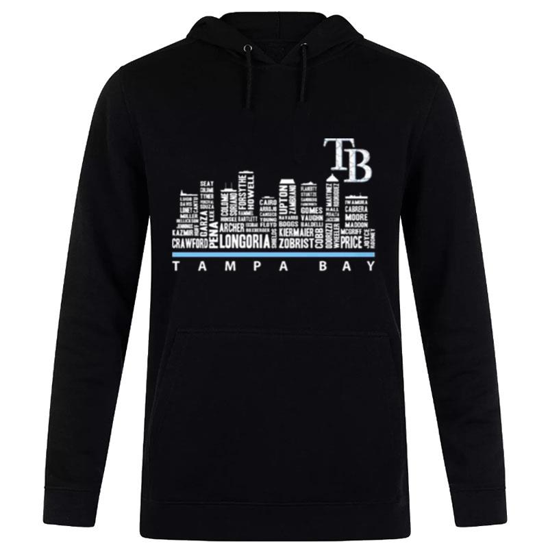 Tampa-Bay-Rays-2023-Players-Skyline-Unisex-Pullover-Hoodie Tampa Bay Rays 2023 Players Skyline Unisex Pullover Hoodie