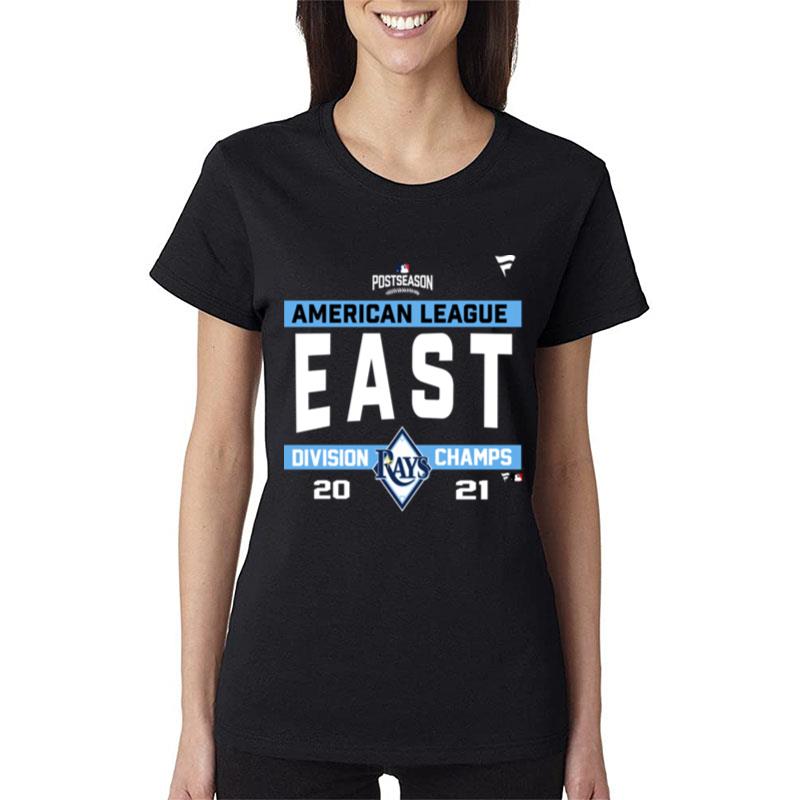 Tampa-Bay-Rays-American-League-Al-East-Division-Champions-2021-Women-Lady-T-Shirt Tampa Bay Rays American League Al East Division Champions 2021 Women Lady T-Shirt