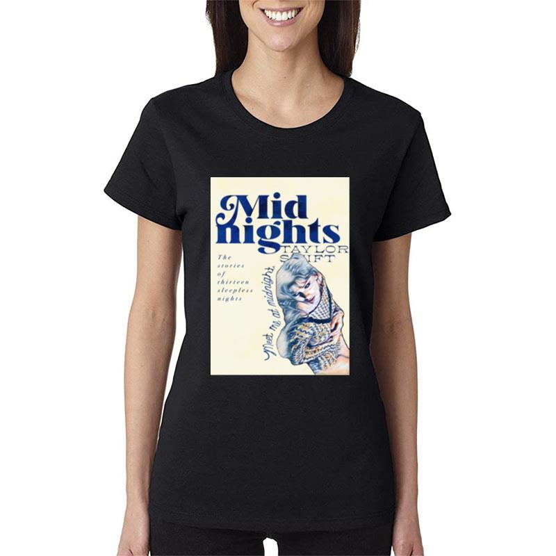 Taylor-Swift-Midnights-Album-Women-Lady-T-Shirt Taylor Swift Midnights Album Women Lady T-Shirt