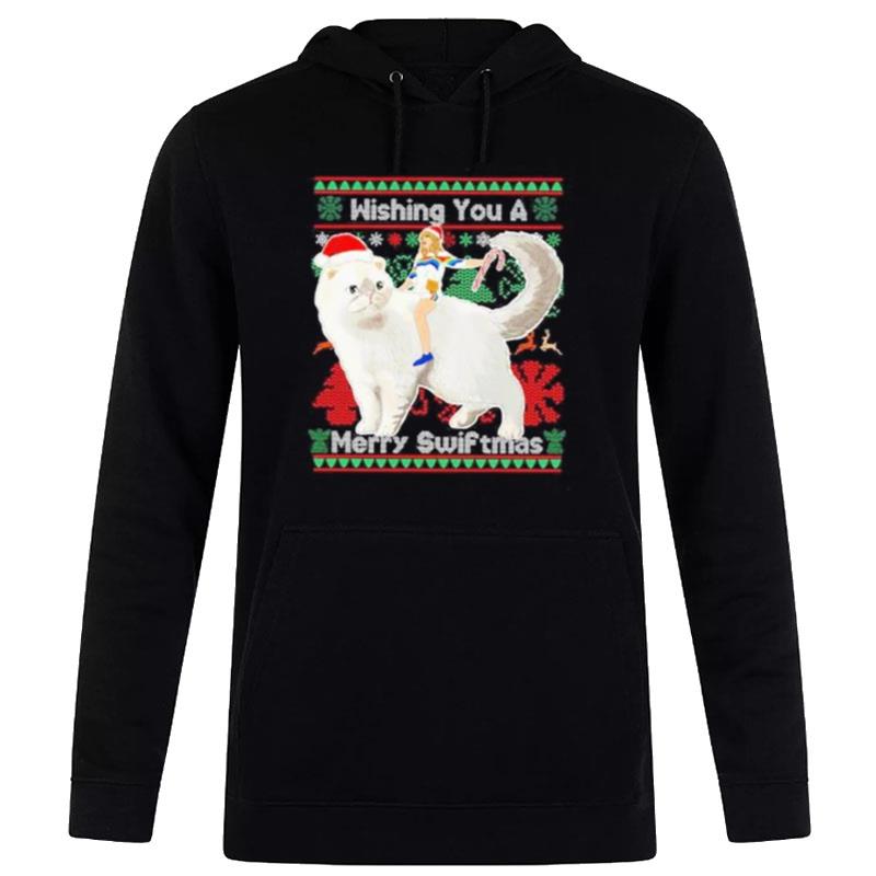 Taylor-Swift-Wishing-You-A-Merry-Swiftmas-Ugly-2022-Unisex-Pullover-Hoodie Taylor Swift Wishing You A Merry Swiftmas Ugly 2022 Unisex Pullover Hoodie