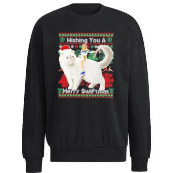 Taylor Swift Wishing You A Merry Swiftmas Ugly 2022 Unisex Sweatshirt