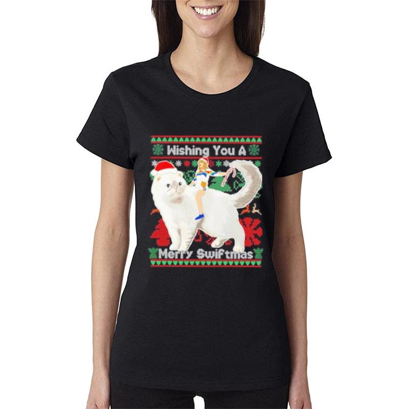 Taylor-Swift-Wishing-You-A-Merry-Swiftmas-Ugly-2022-Women-Lady-T-Shirt Taylor Swift Wishing You A Merry Swiftmas Ugly 2022 Women Lady T-Shirt