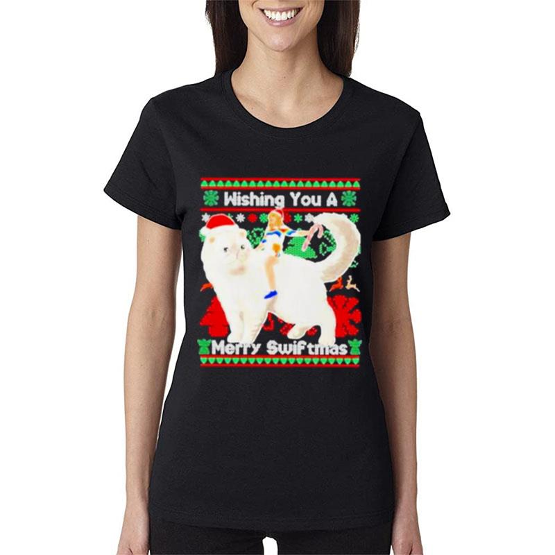 Taylor-swift-wishing-you-a-merry-swiftmas-ugly-2022-T-shirt-Women-Lady-T-Shirt Taylor swift wishing you a merry swiftmas ugly 2022 T shirt Women Lady T-Shirt