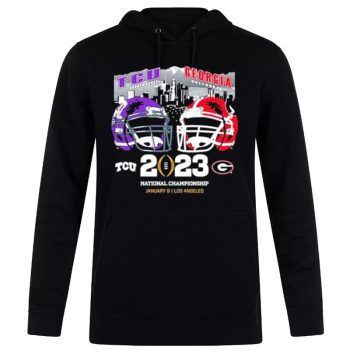 Tcu Horned Frogs Vs Georgia Bulldogs 2023 Cfp National Championship Bound Unisex Pullover Hoodie