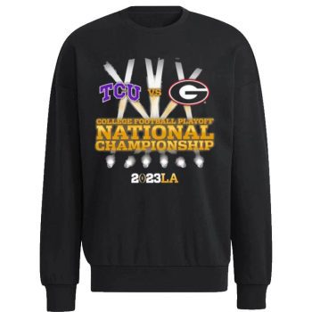 Tcu Horned Frogs Vs Georgia Bulldogs 2023 Cfp National Championship Game Unisex Sweatshirt