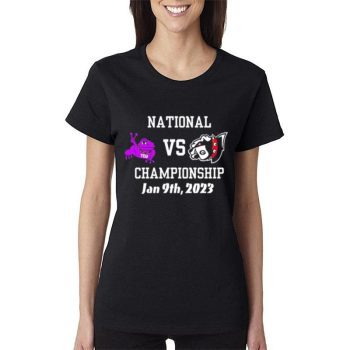 Tcu Horned Frogs Vs Georgia Bulldogs Ncaa Football Championship Game 2023 Women Lady T-Shirt