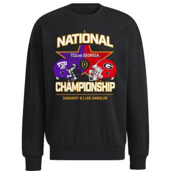 Tcu Horned Frogs Vs. Georgia Bulldogs College Football Playoff 2023 National Championship Matchup Unisex Sweatshirt