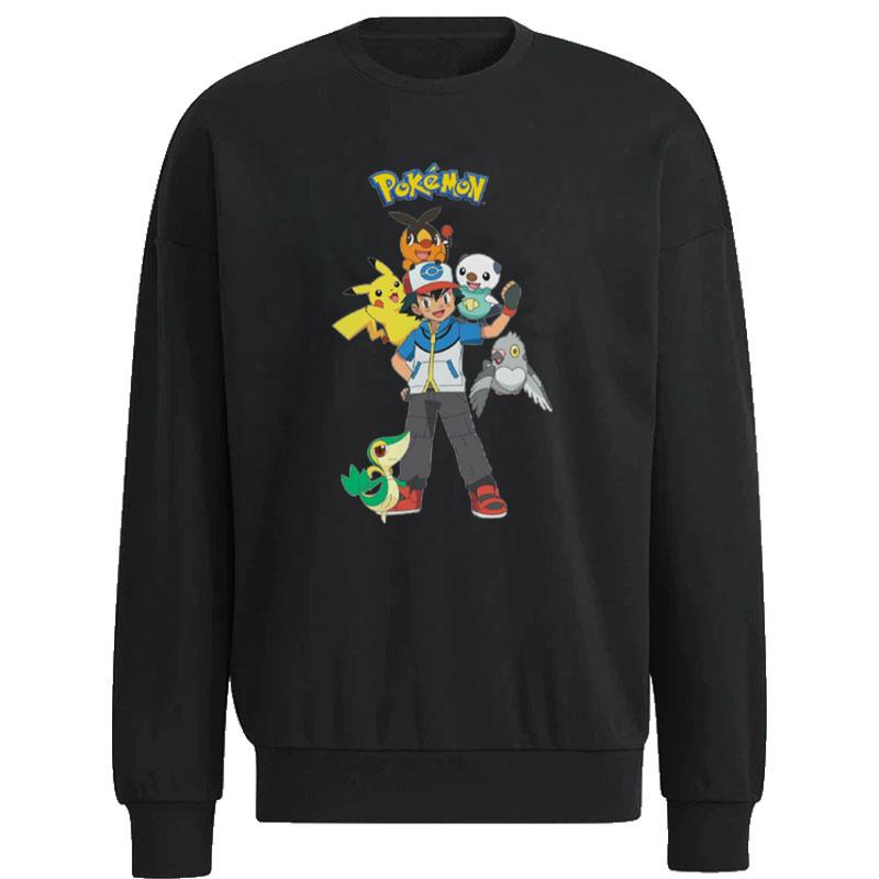 Team-Unys-Pokemon-Design-Ash-Ketchum-Unisex-Sweatshirt Team Unys Pokemon Design Ash Ketchum Unisex Sweatshirt