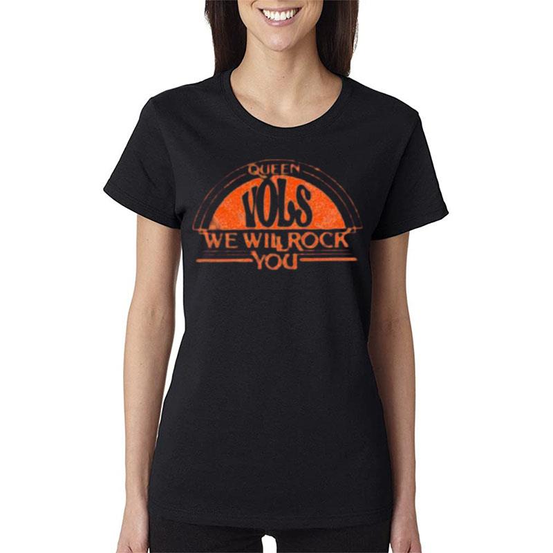 Tennessee-Volunteers-Queen-We-Will-Rock-You-Vols-Women-Lady-T-Shirt Tennessee Volunteers Queen We Will Rock You Vols Women Lady T-Shirt