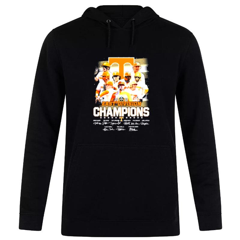Tennessee-Volunteers-Team-2022-East-Division-Champions-Signatures-Unisex-Pullover-Hoodie Tennessee Volunteers Team 2022 East Division Champions Signatures Unisex Pullover Hoodie