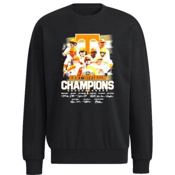 Tennessee Volunteers Team 2022 East Division Champions Signatures Unisex Sweatshirt