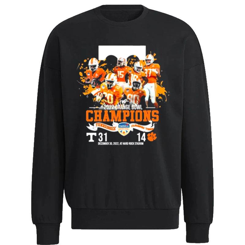 Tennessee-Volunteers-Team-2022-Orange-Bowl-Champions-Unisex-Sweatshirt Tennessee Volunteers Team 2022 Orange Bowl Champions Unisex Sweatshirt