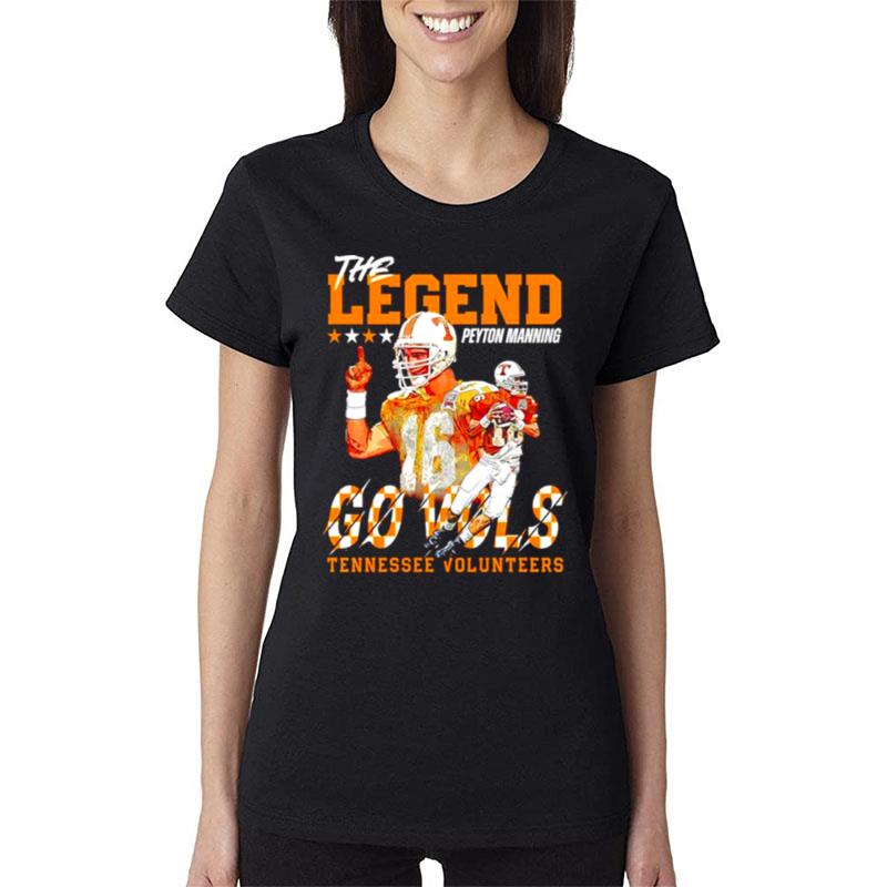 Tennessee-Volunteers-The-Legend-Peyton-Manning-Go-Vols-Women-Lady-T-Shirt Tennessee Volunteers The Legend Peyton Manning Go Vols Women Lady T-Shirt