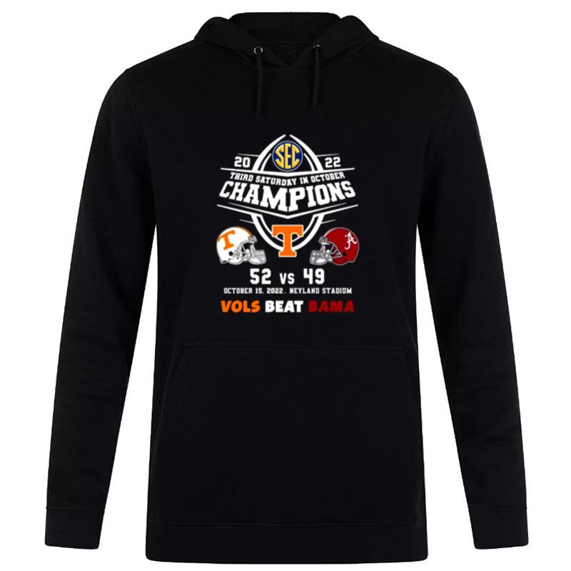 Tennessee-Volunteers-Vs-Alabama-Crimson-Tide-52-49-2022-Third-Saturday-In-October-Champions-Vols-Beat-Bama-Mens-Unisex-Pullover-Hoodie Tennessee Volunteers Vs Alabama Crimson Tide 52 49 2022 Third Saturday In October Champions Vols Beat Bama Men's Unisex Pullover Hoodie