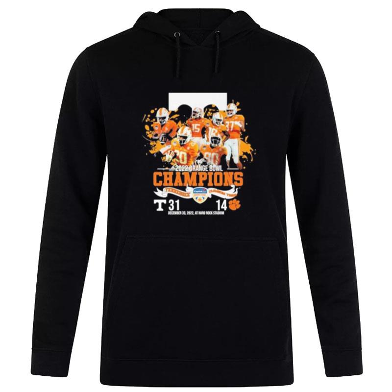 Tennessee-Volunteers-Vs-Clemson-Tiger-31-14-2022-Orange-Bowl-Champions-Unisex-Pullover-Hoodie Tennessee Volunteers Vs Clemson Tiger 31 14 2022 Orange Bowl Champions Unisex Pullover Hoodie