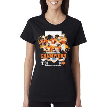 Tennessee Volunteers Vs Clemson Tiger 31 14 2022 Orange Bowl Champions Women Lady T-Shirt